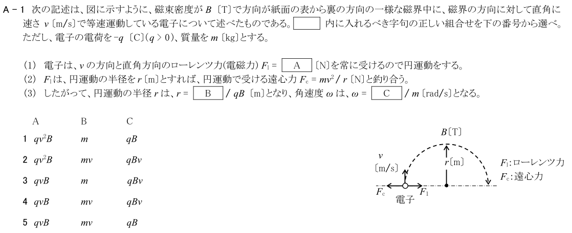 一陸技基礎令和3年07月期第2回A01